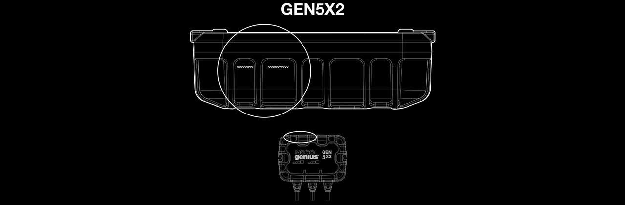 Serial Genii NOCO - Locating the Serial Number on GEN & GENPRO