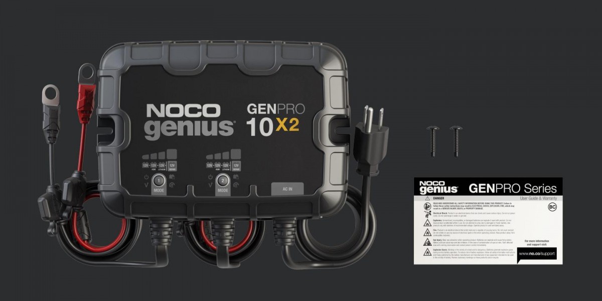 2-Bank Fully-Automatic Smart Marine Charger NOCO Genius GEN2 20-Amp 