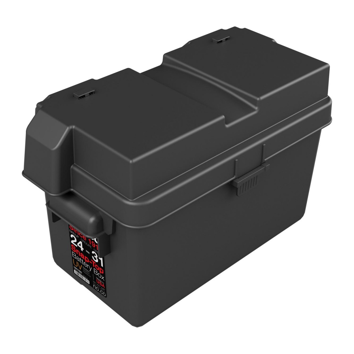 NOCO Snap-Top HM318BKS Battery Box, Group 24-31 12V Outdoor Waterproof  Battery Box for Marine, Automotive, RV, Boat, Camper and Travel Trailer