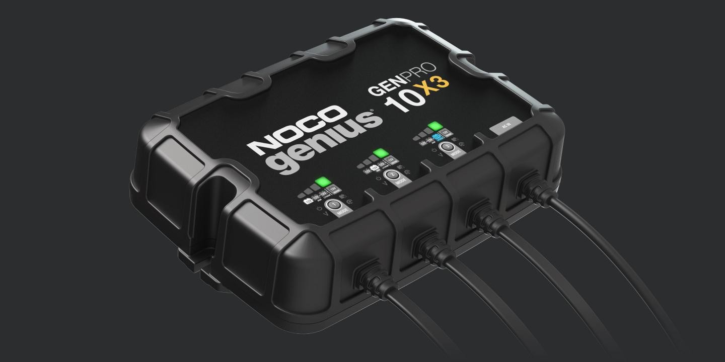 NOCO GENIUS 10 10-AMP SMART CHARGER, BATTERY CHARGER & MAINTAINER