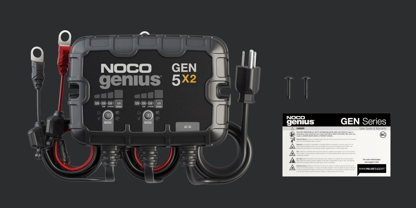 NOCO 10-Amp Battery Charger, Battery Maintainer, and Battery Desulfator