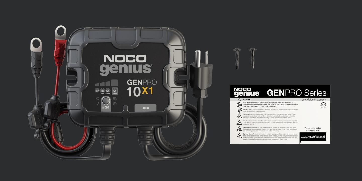 NOCO Genius GENPRO10X1 1-Bank 10A (10A/Bank) 12V Onboard Battery