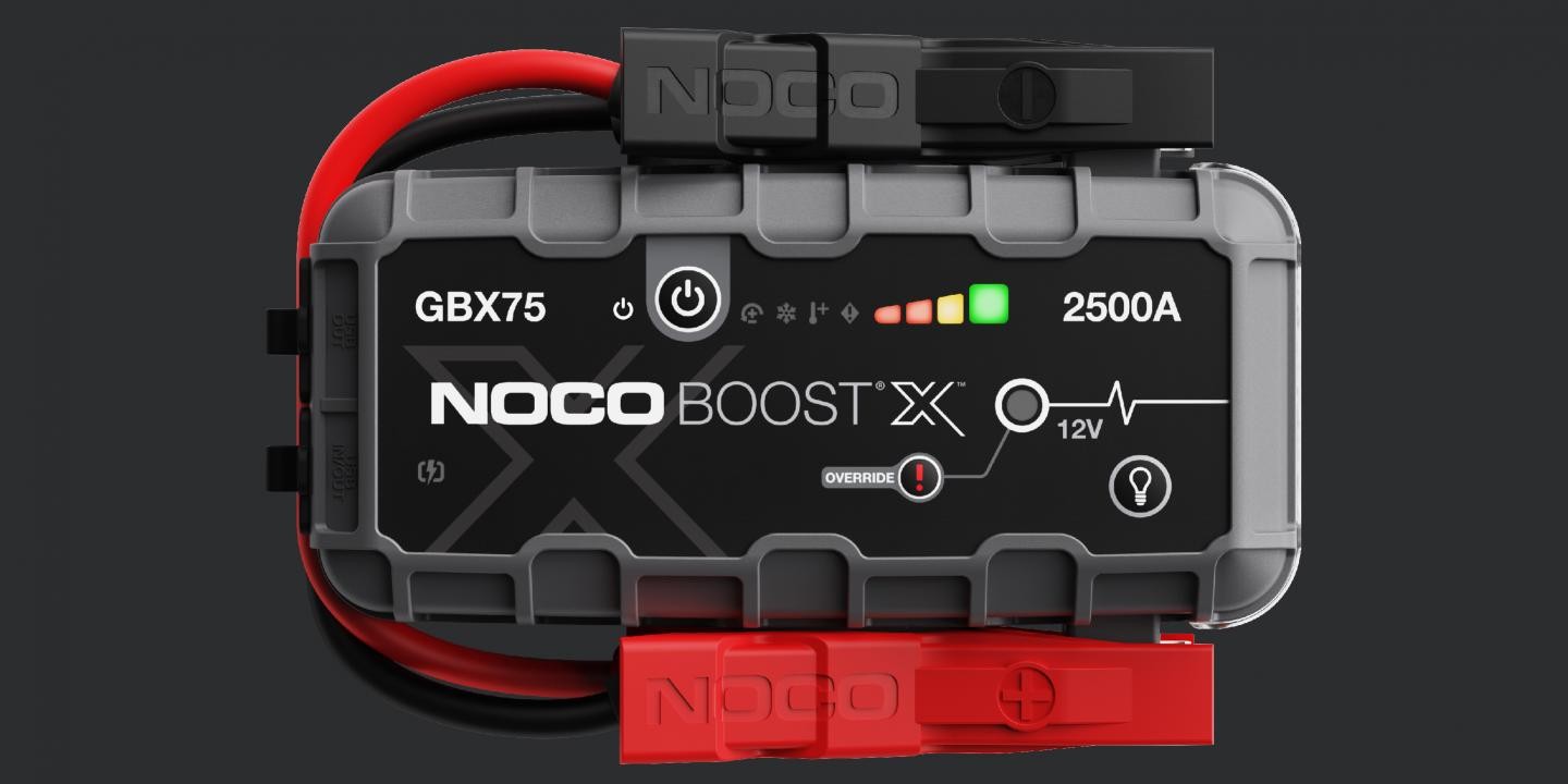 NOCO Boost X GBX75 2500A 12V UltraSafe Portable Lithium Jump Starter, Car  Battery Booster Pack, USB-C Powerbank Charger, and Jumper Cables for up to