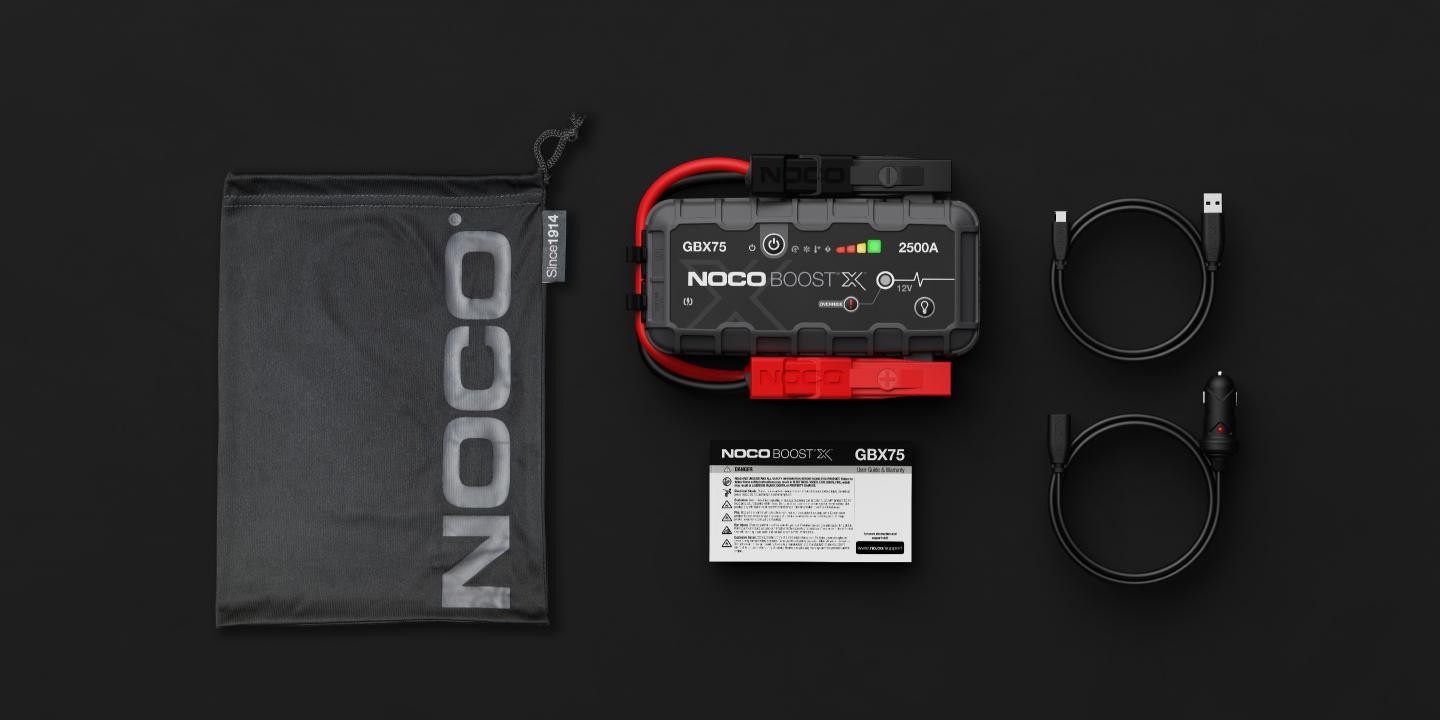 NOCO GB500+ Batterie Starthilfe-Booster Lithium 6250A 12/24V - BIHR