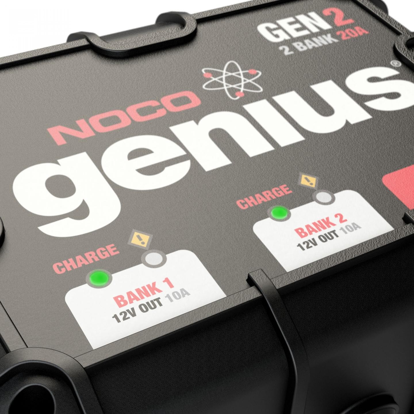 NOCO Genius GENPRO10X2, 2-Bank, 20A (10A/Bank) Smart Marine Battery  Charger, 12V Waterproof Onboard Boat Charger, Battery Maintainer and  Desulfator for AGM, Lithium (LiFePO4) and Deep-Cycle Batteries