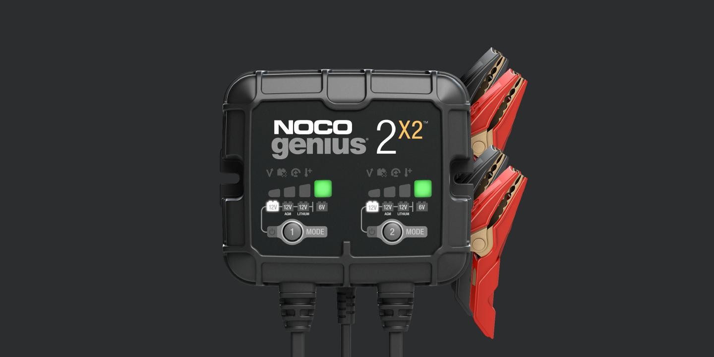 Chargeur de batterie intelligent NOCO GENIUS2, chargeur/mainteneur/Desulfator,  2 a, 6 V/12 V.