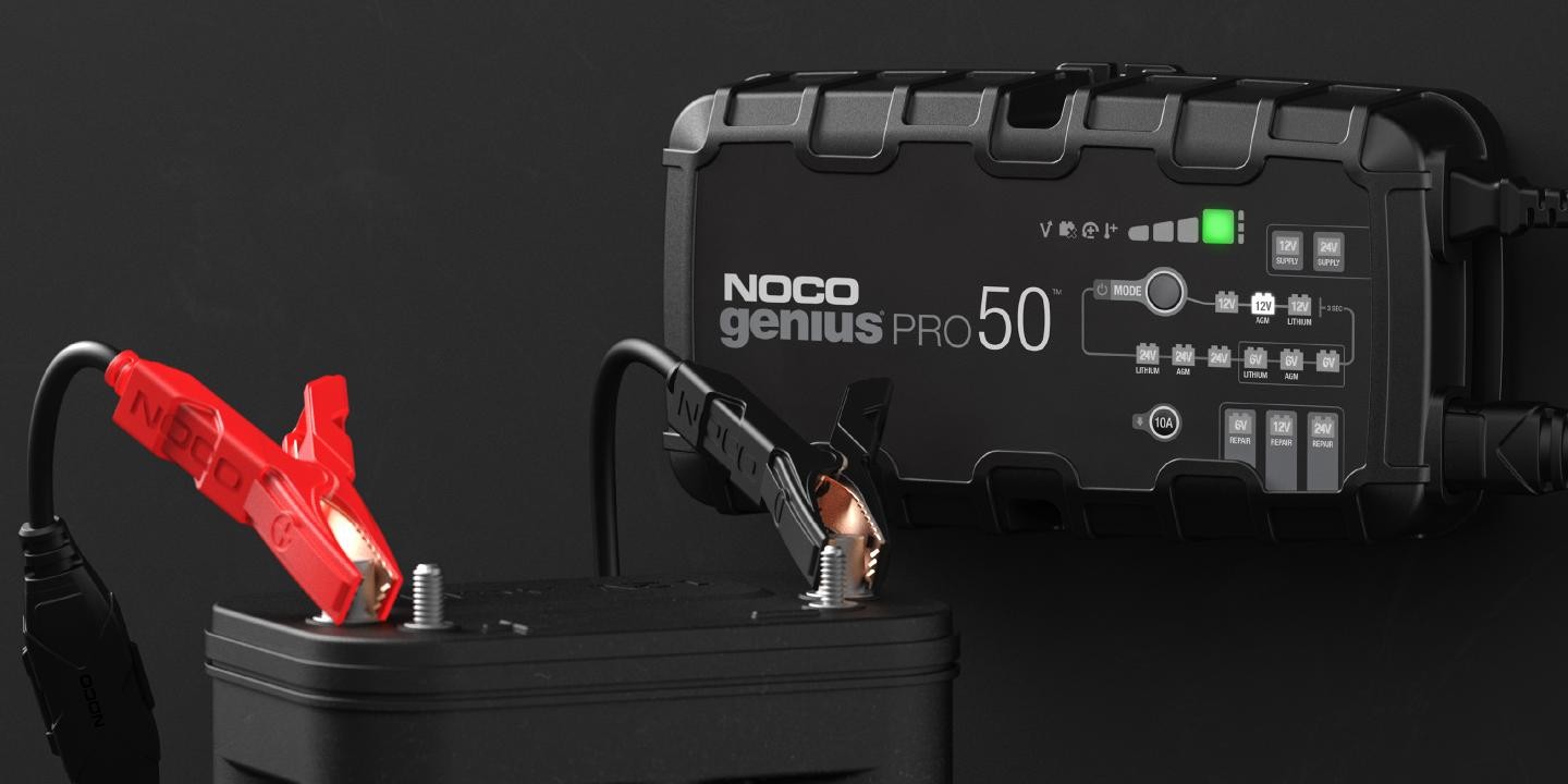 Chargeur de batterie Noco Genius PRO 50  Winparts.be (Wallonie) -  Chargeurs de batterie