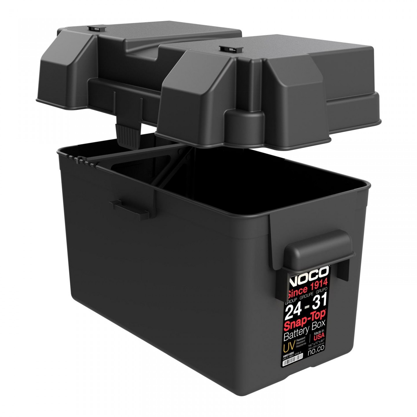 NOCO - Group 24-31 Snap-Top Battery Box - HM318BKS
