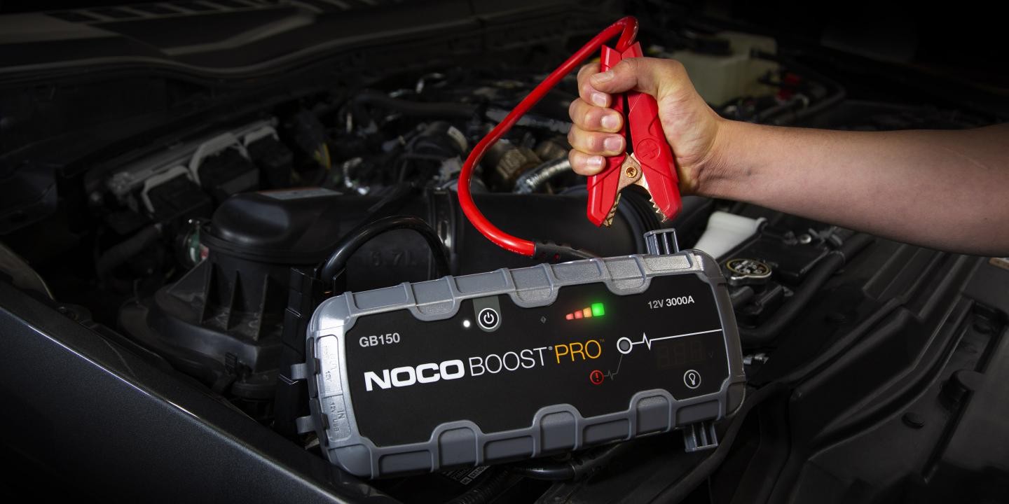 NOCO Boost Pro GB150 3000A UltraSafe Car Battery Jump Starter, 12V Jump  Starter Battery Pack, Battery Booster, Jump Box, Portable Charger and  Jumper Cables for 9.0L Gasoline and 7.0L Diesel Engines 