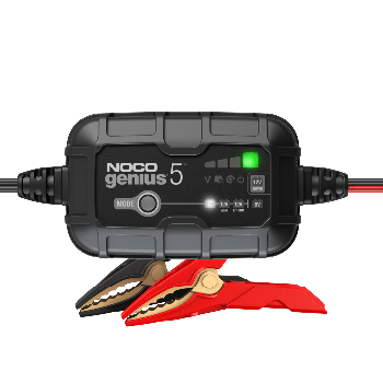 NOCO GENIUS5 And Battery Desulfator With Temperature Compensation Battery Maintainer 6V And 12V Battery Charger 5-Amp Fully-Automatic Smart Charger
