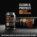 NOCO NCP2 CB104 Brush-On Battery Corrosion Preventative Compound is a two step process, clean and protect