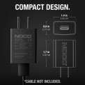 NOCO NUSB211NA 10W USB speed charger compact and portable carry size
