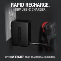 U65 rapid recharge 65W power adapter