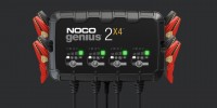 GENIUS2X4 Multipurpose Multibank Charger with battery clamps