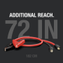 72-inch Additional Reach. Coiled battery clamp accessory showing cable length.