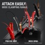 Attach Easily. Wide Clamping range. Battery clamps on small terminal and large terminal up to 1.25in