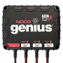 NOCO Genius GENM3 3-Bank 8 Amp Waterproof On-Board Marine Battery Charger