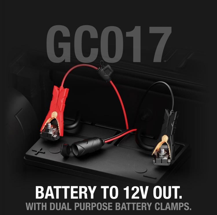 NOCO 12V Plug w/ Battery Clamps - GC017