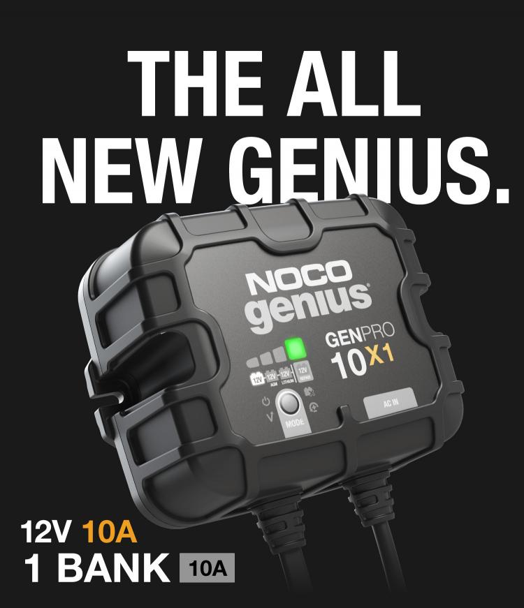 NOCO Genius GENPRO10X1 1-Bank 10-Amp Fully-Automatic Smart Marine Charger 