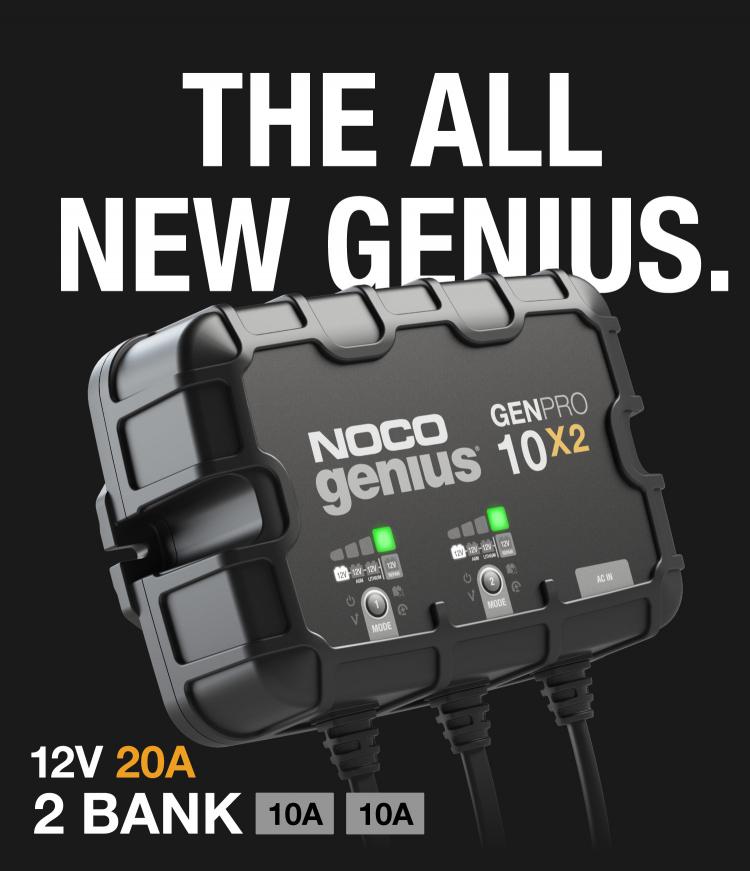 Noco GENIUS10 Battery Charger-10 AMP - Konquer Motorcycles