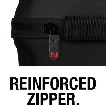Reinforced Zipper & Handle.