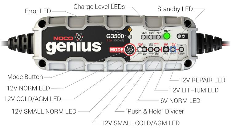 noco genius g3500 car battery charger