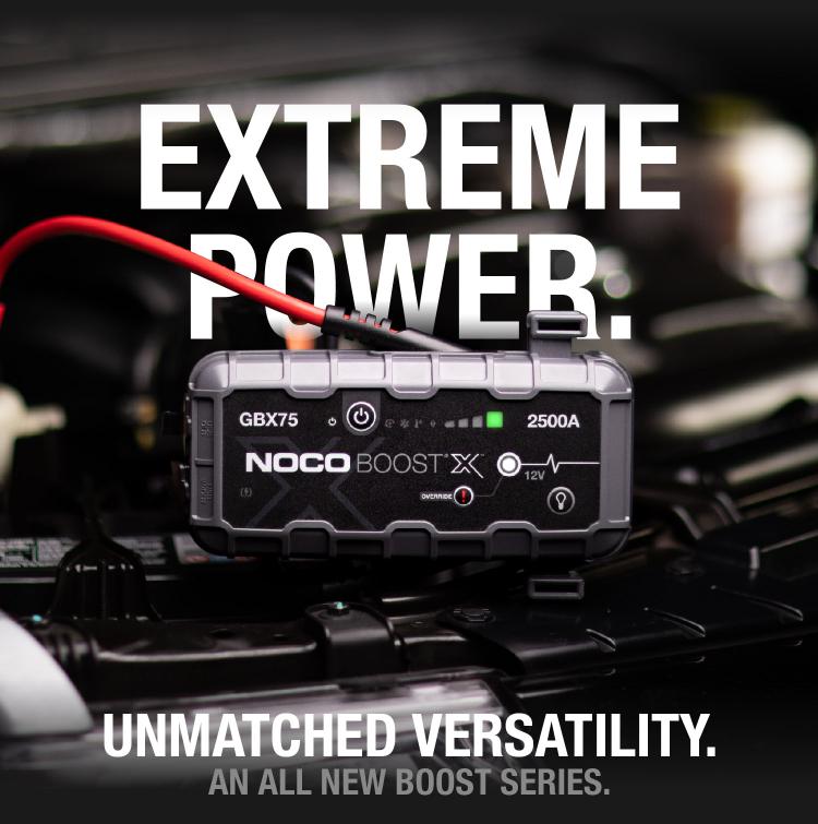 NOCO Boost X GBX75 2500A 12V Booster Batterie Voiture Lithium UltraSafe,  Chargeur Batterie Portable USB-C et Câbles de Démarrage pour Moteurs à  Essence Jusqu'à 8,5L et Moteurs Diesel Jusqu'à 6,5L : 