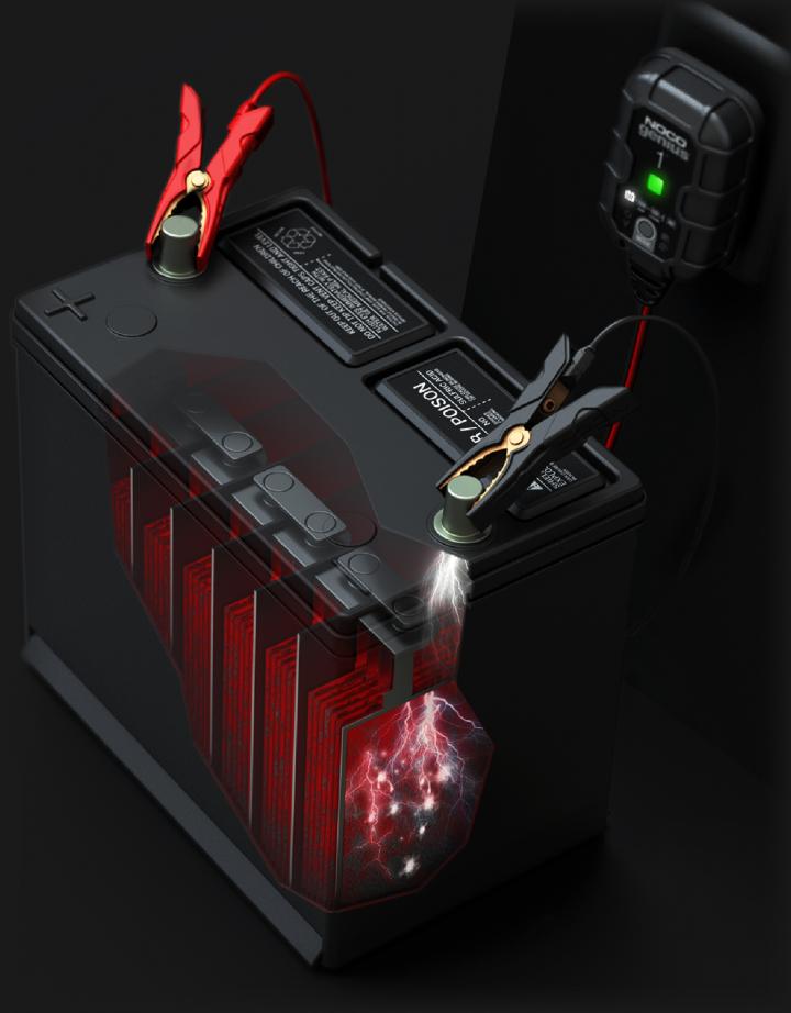 Chargeur de batterie moto NOCO Genius 1 6/12V 0,75A 30Ah à prix web