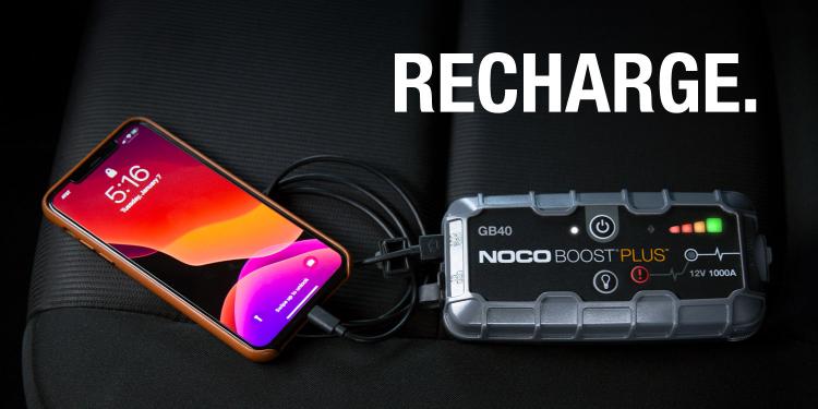 NOCO Genius GB20 GB40 PlusBoost Sport/Plus EVA Protection Case & 9 LED Torch Package 