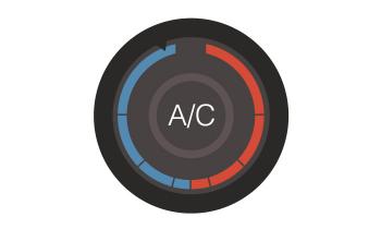Air conditioning dial