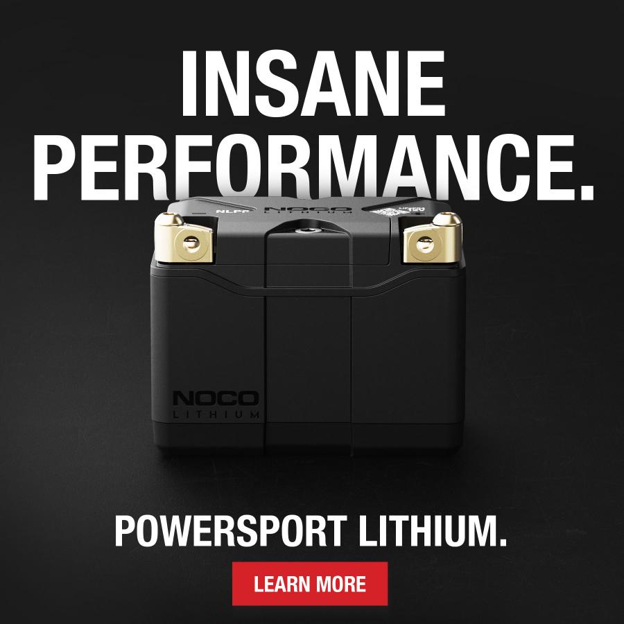 The all-new NOCO Lithium NLP Powersport batteries designed and engineered with active BMS with more starting power, safety, longer run time, and universal fitment.