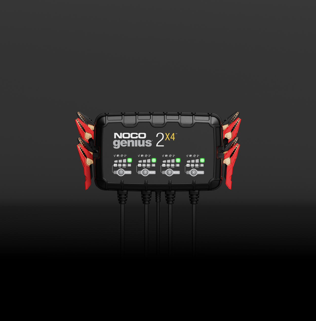 NOCO GENIUS2X4 8A 4-Bank Smart Battery Charger, MPN GENIUS2X4