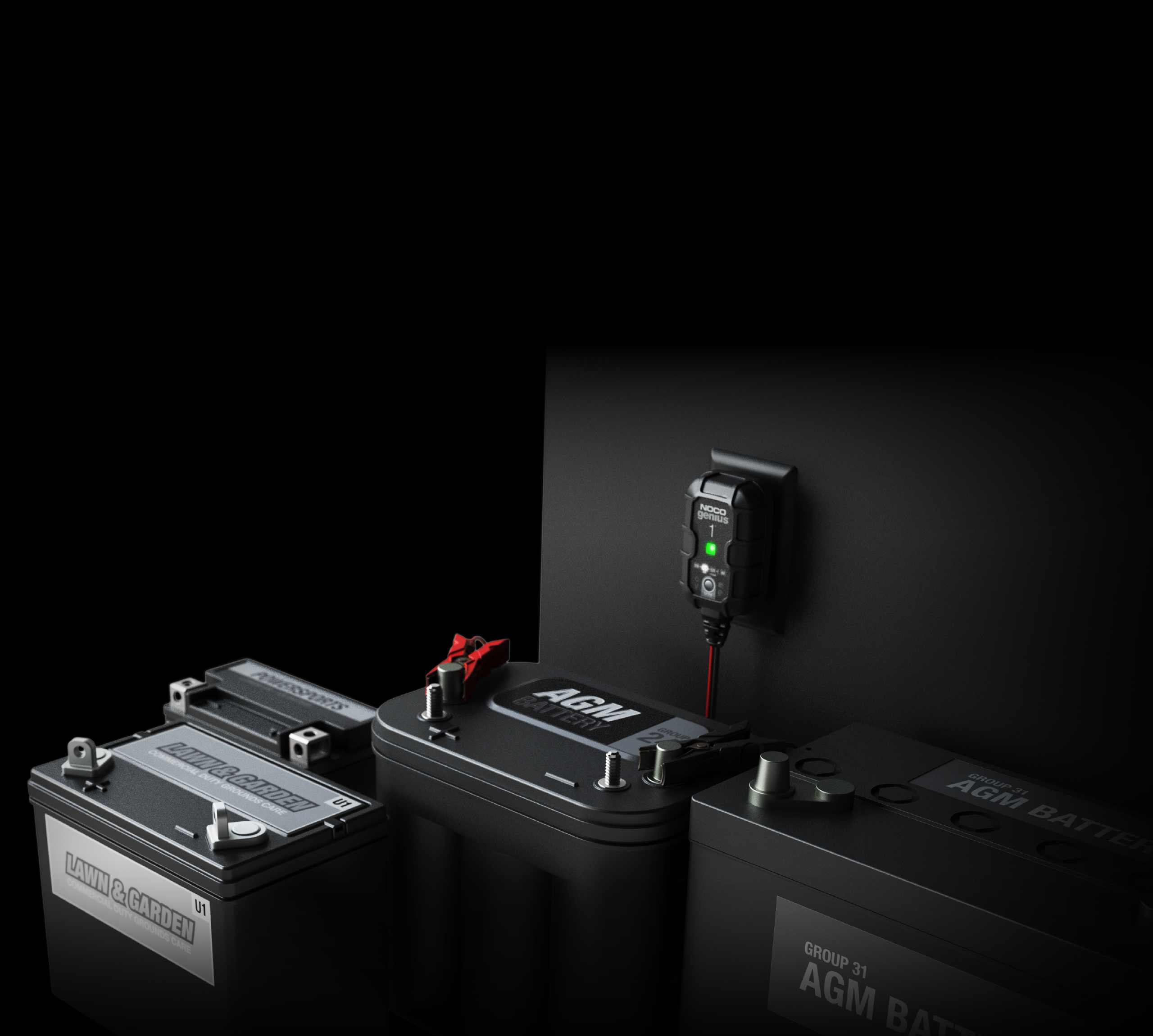 NOCO - 1-Amp Smart Battery Charger - GENIUS1