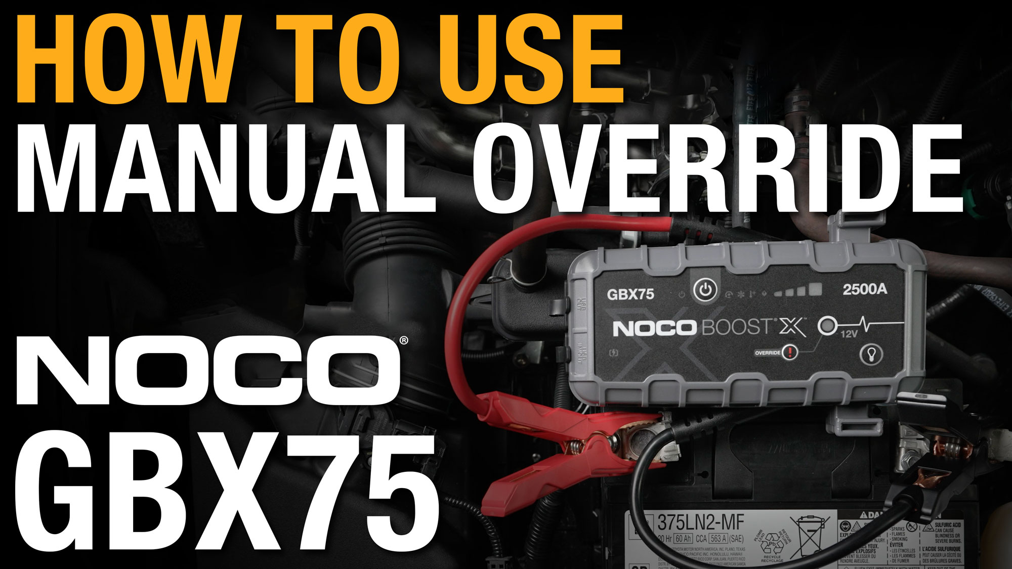 nocoページ NOCO Boost X GBX75: 2500A 12V UltraSafe Portable Lithium