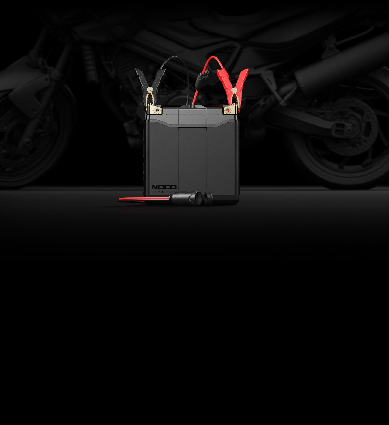 NOCO - 12V Plug w/ Battery Clamps - GC017