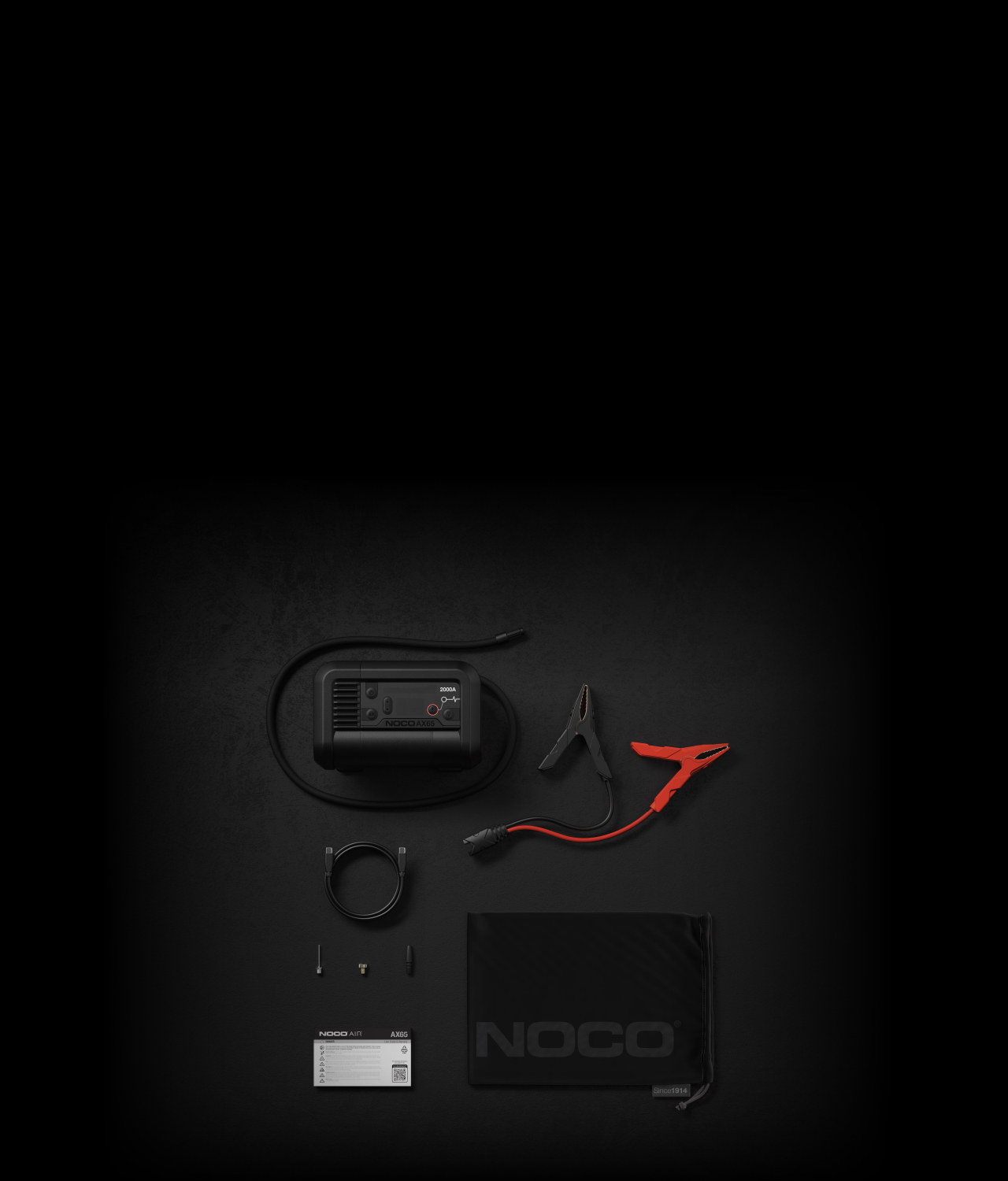 NOCO AX65 2000A Jump Starter + 22A Air Inflator