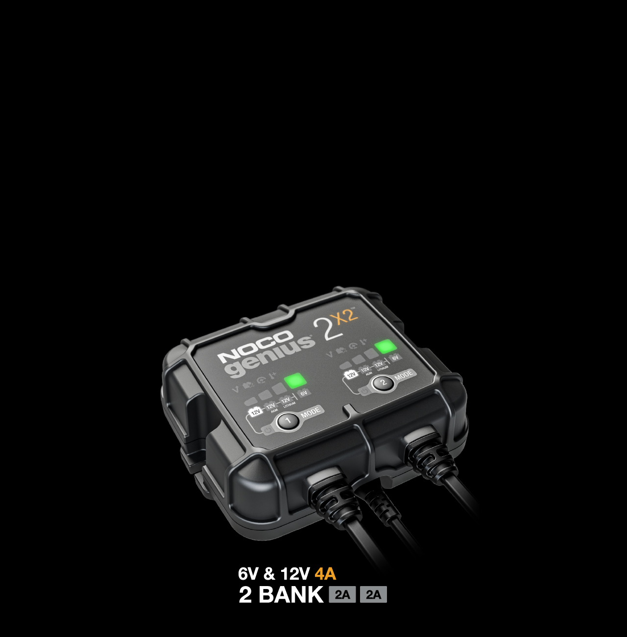NOCO GENIUS2X2 4A 2-Bank Genius Battery Charger