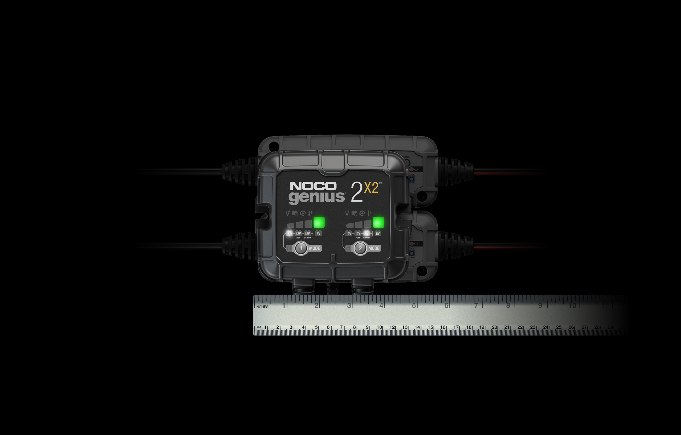 NOCO - 2 Bank 4A Smart Battery Charger - GENIUS2X2